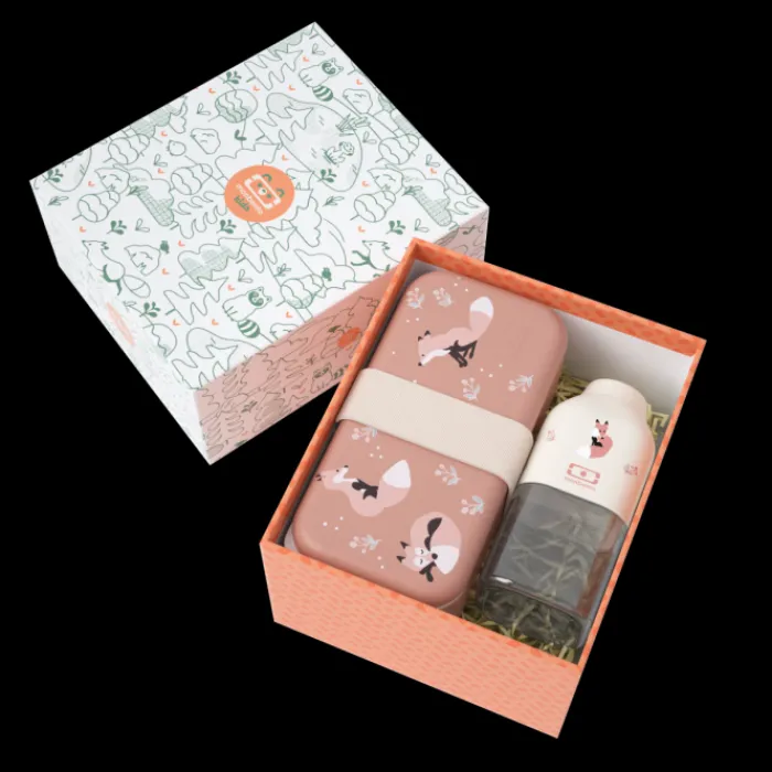 Monbento 50 - 70 € | Kids Sets>Kids gift box MB Foodie cinnamon Fox