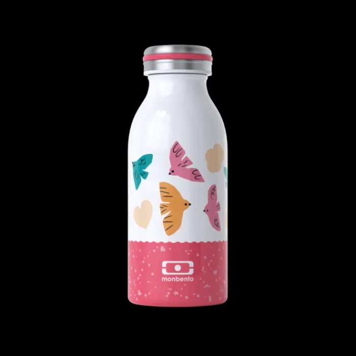 Monbento 35Cl Kids Insulated Bottle | 35Cl Kids Insulated Bottle>MB Cooly pink Birds