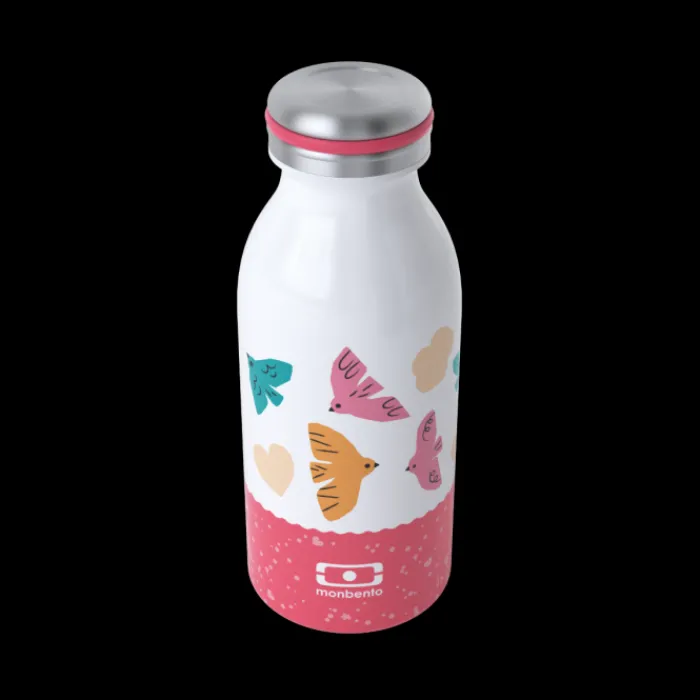 Monbento 35Cl Kids Insulated Bottle | 35Cl Kids Insulated Bottle>MB Cooly pink Birds