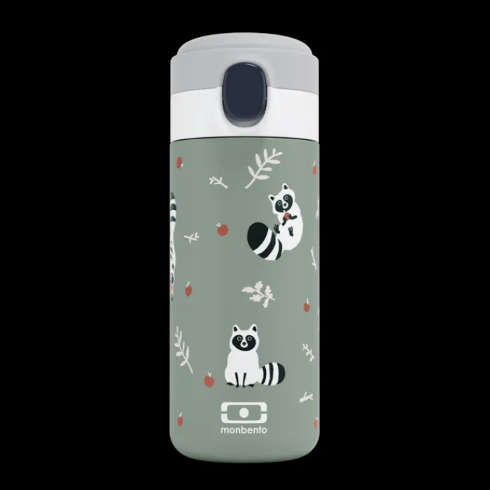 Monbento 36Cl Compact Insulated Bottle | 36Cl Compact Insulated Bottle>MB Pop green Raccoon