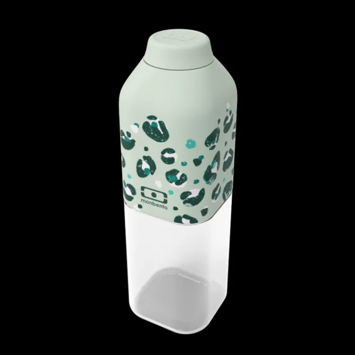 Monbento 50Cl Transparent To-Go Bottle>MB Positive M green Leopard