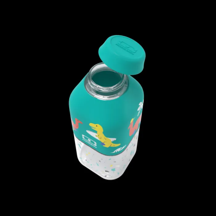 Monbento 33Cl Transparent To-Go Bottle | 33Cl Transparent To-Go Bottle>MB Positive S blue Dino