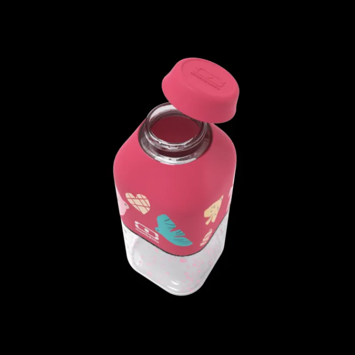 Monbento 33Cl Transparent To-Go Bottle | 33Cl Transparent To-Go Bottle>MB Positive S pink Birds