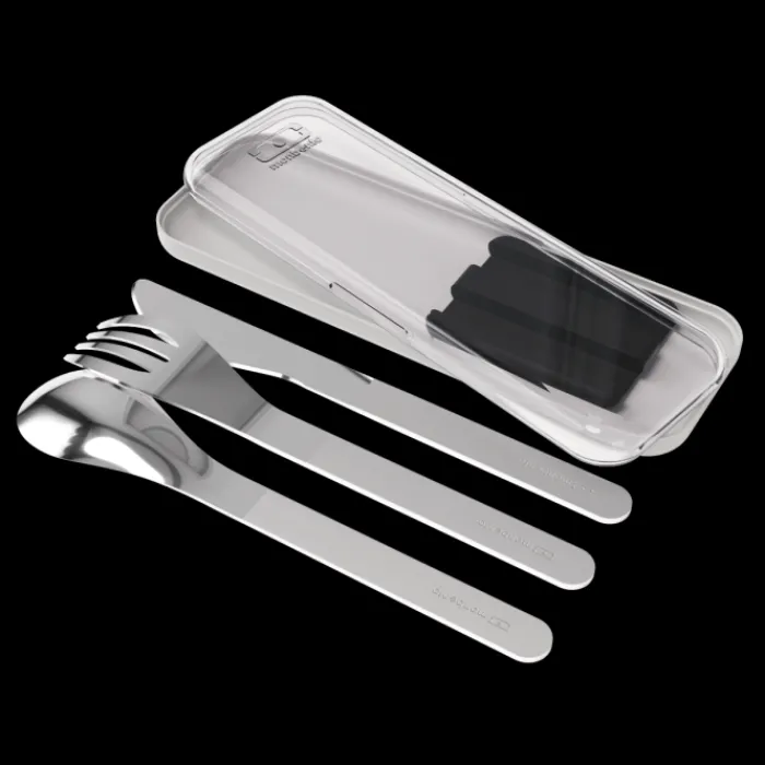 Monbento Metal Cutlery>MB Slim Box black Onyx