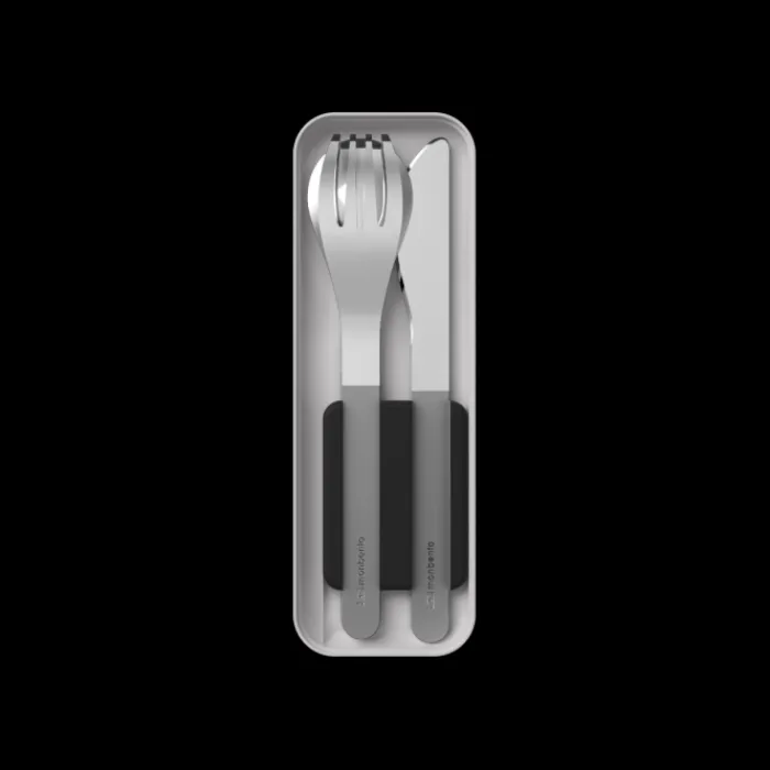 Monbento Metal Cutlery>MB Slim Box black Onyx