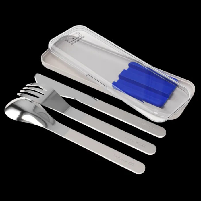 Monbento Metal Cutlery>MB Slim Box blue