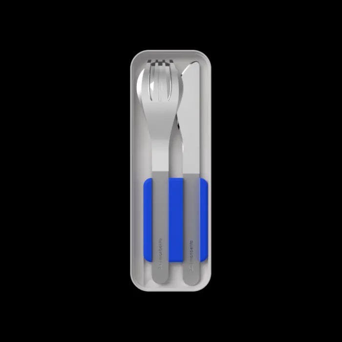 Monbento Metal Cutlery>MB Slim Box blue