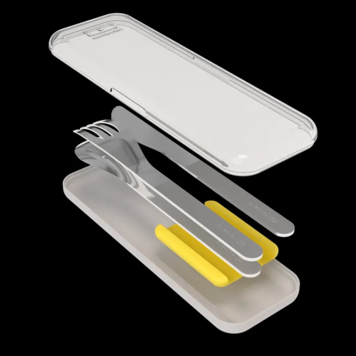 Monbento Metal Cutlery>MB Slim Box yellow