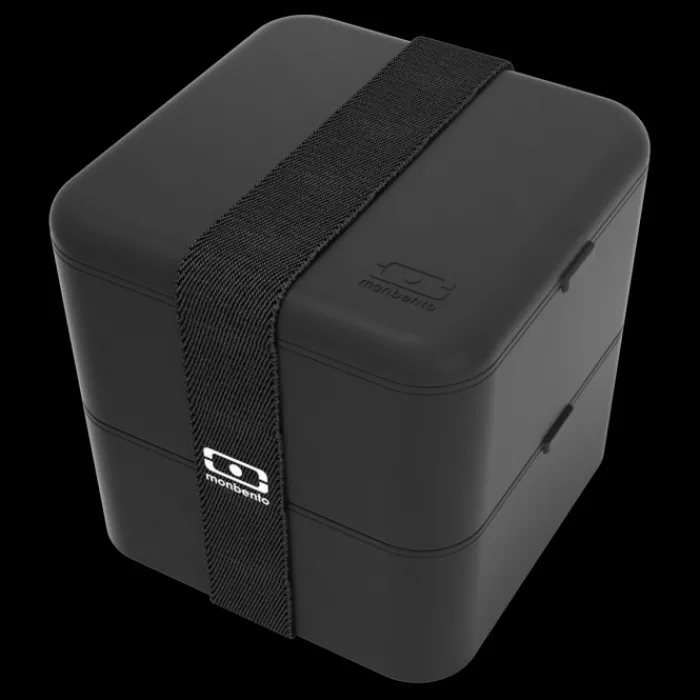 Monbento 1.7L Large Size Bento Box | 1.7L Large Size Bento Box>MB Square black Onyx - Made in France