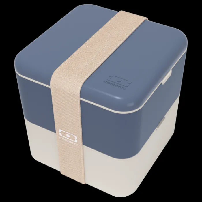 Monbento 1.7L Large Size Bento Box | 1.7L Large Size Bento Box>MB Square blue Natural