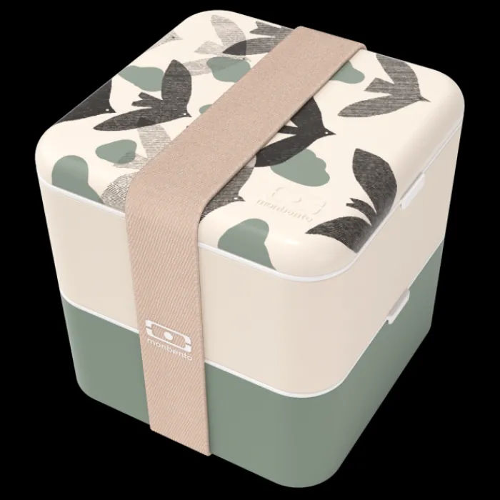 Monbento 1.7L Large Size Bento Box | 1.7L Large Size Bento Box>MB Square graphic Birds