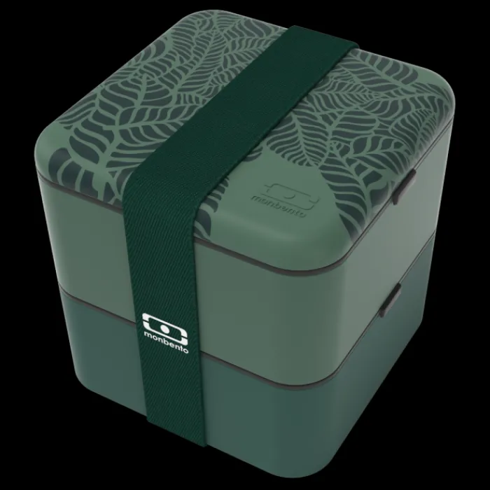 Monbento 1.7L Large Size Bento Box | 1.7L Large Size Bento Box>MB Square graphic Jungle - Made in France