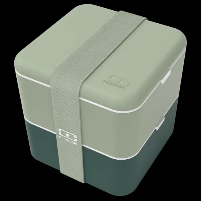 Monbento 1.7L Large Size Bento Box | 1.7L Large Size Bento Box>MB Square green Bicolor