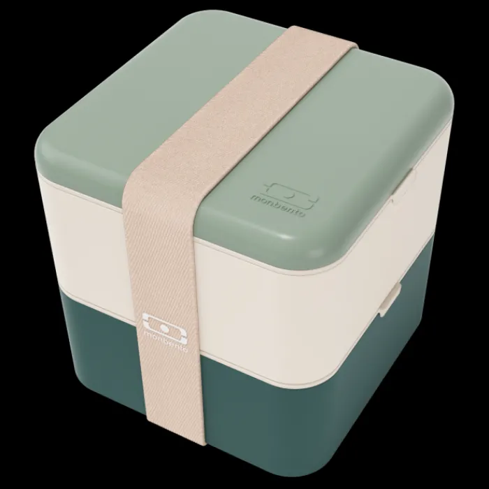 Monbento 1.7L Large Size Bento Box | 1.7L Large Size Bento Box>MB Square Natural Cream/Jungle