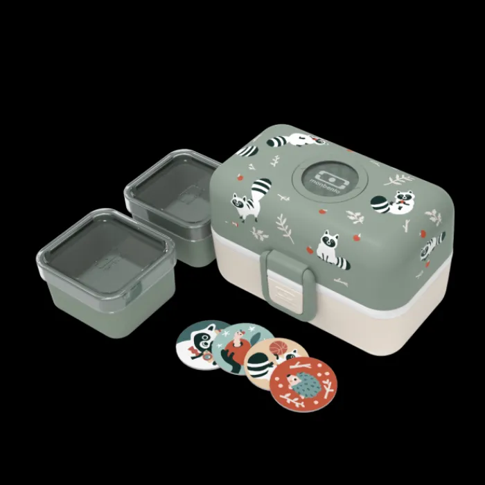 Monbento 800Ml Children's Bento Box | 800Ml Children's Bento Box>MB Tresor green Raccoon