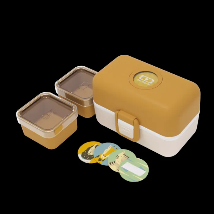 Monbento 800Ml Children's Bento Box | 800Ml Children's Bento Box>MB Tresor mustard Safari