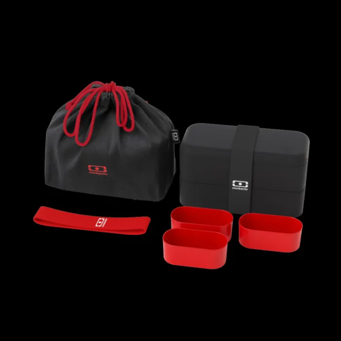 Monbento More Than 70 €>Set MB Original black/red + lunch bag