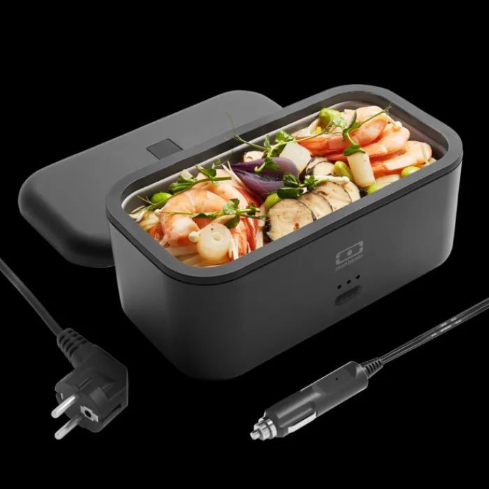 Monbento For Mb Gourmet | 700Ml Heating Lunch Box>Set MB Warmer black Onyx + car cable